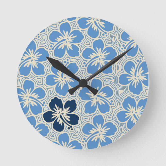 Island Hibiscus Hawaiian Wall Clocks (Front)
