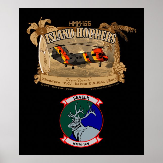 Island Hoppers Poster - with insignia (Front)