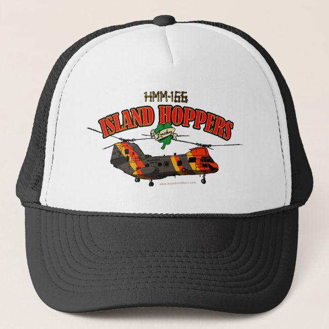Island Hoppers Simple Design Trucker Hat (Front)