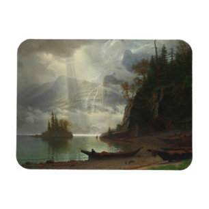 Island in the Lake (oil on canvas) Magnet