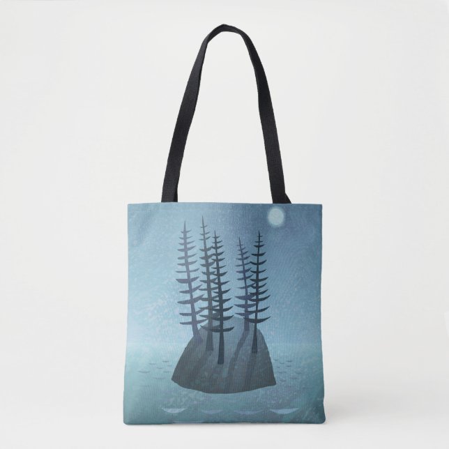 Island in the Ocean Art Tote Bag (Front)