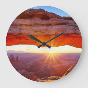 Island in the Sky Large Clock