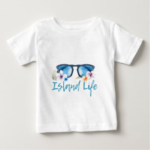 Island Life Sunglasses Baby T-Shirt
