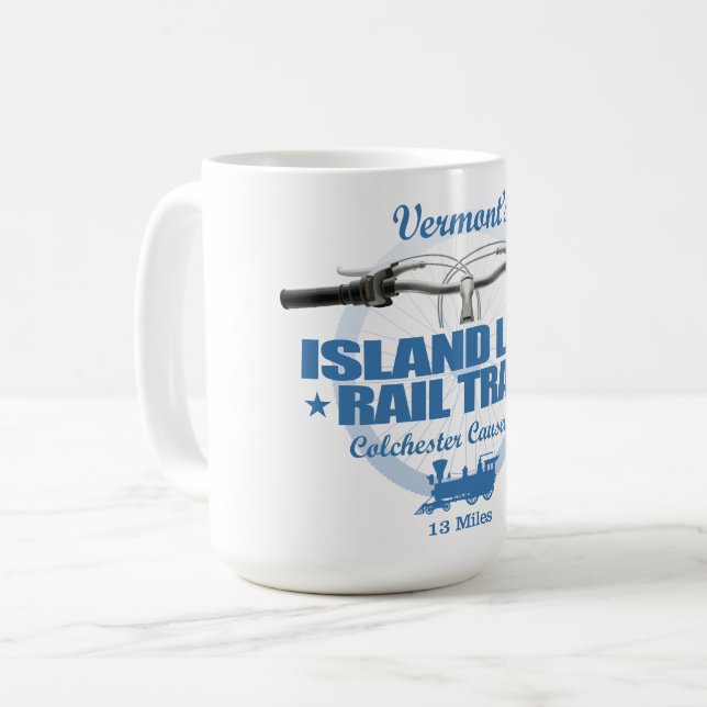 Island Line Rail Trail (H2) Coffee Mug (Front Left)