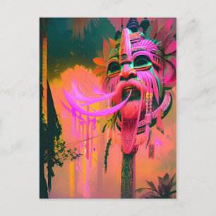 Island Magic in the Air Ken Gauge Tropical Postcard