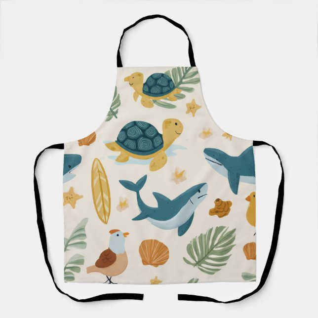 Island Mood All-Over Print Apron Gift (Front)