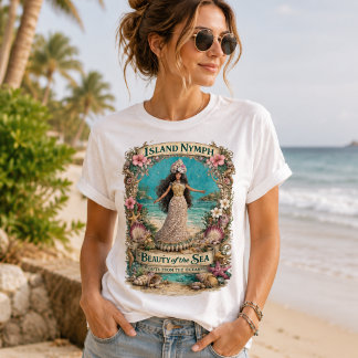 Island Nymph Tropical Spiritual Ocean Fantasy Ar T-Shirt
