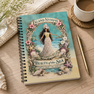 Island Nymph Tropical Spiritual Ocean Fantasy Art Notebook