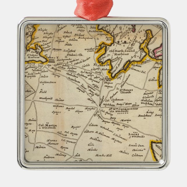 Island of Antego Metal Ornament (Front)