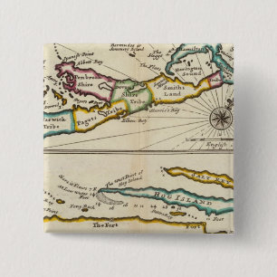 Island of Bermuda, Part of Providence Island 15 Cm Square Badge