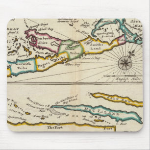 Island of Bermuda, Part of Providence Island Mouse Pad