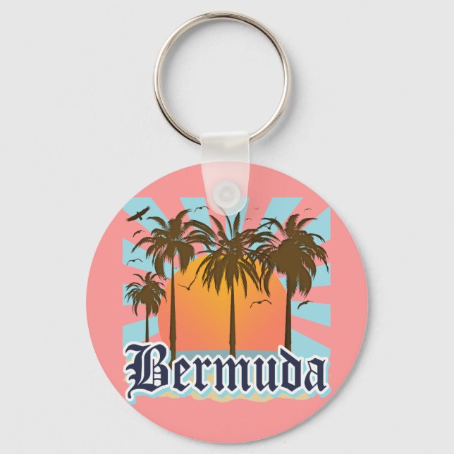Island of Bermuda Souvenirs Key Ring (Front)