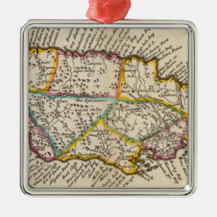 Island of Jamaica Metal Tree Decoration