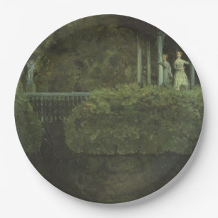 Island of Love (by Konstantin Somov) Paper Plate