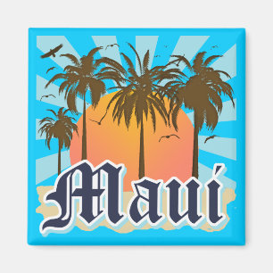Island of Maui Hawaii Souvenir Magnet