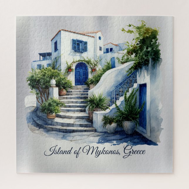 Island of Mykonos, Greece  Jigsaw Puzzle (Vertical)