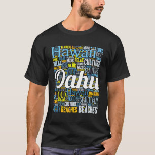 Island of Oahu Hawaii Vacation T-Shirt
