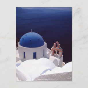 island of Santorini Postcard