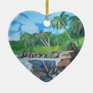 Island of Seychelles Ornament