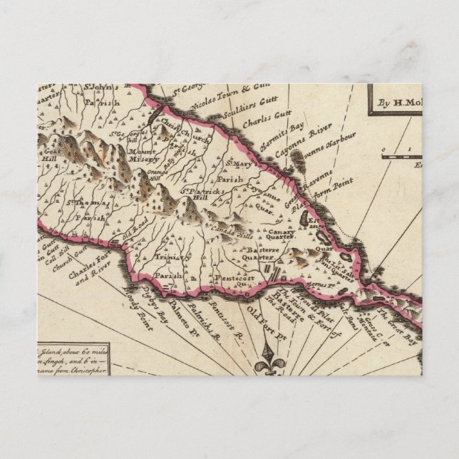 Island of St Christophers Postcard (Front)