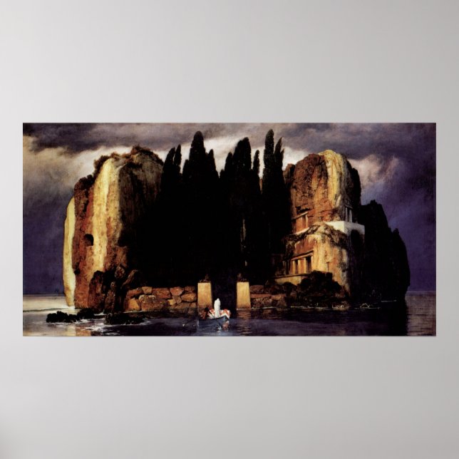 Island of the dead ones by Arnold Bocklin Poster (Front)