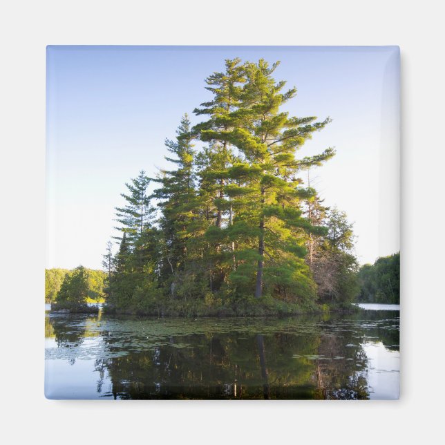 Island on Lake Long Pond Magnet (Front)