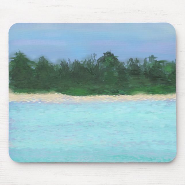 Island Painting Mouse Pad (Front)