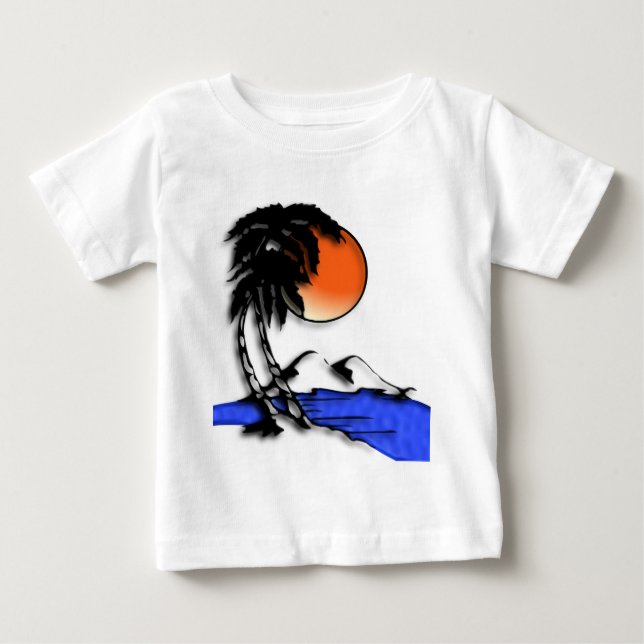 Island Paradise Baby T Shirts (Front)