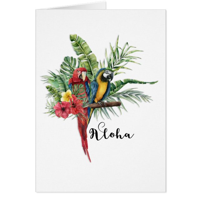 Island Paradise Birds Tropical Floral Botanical (Front)