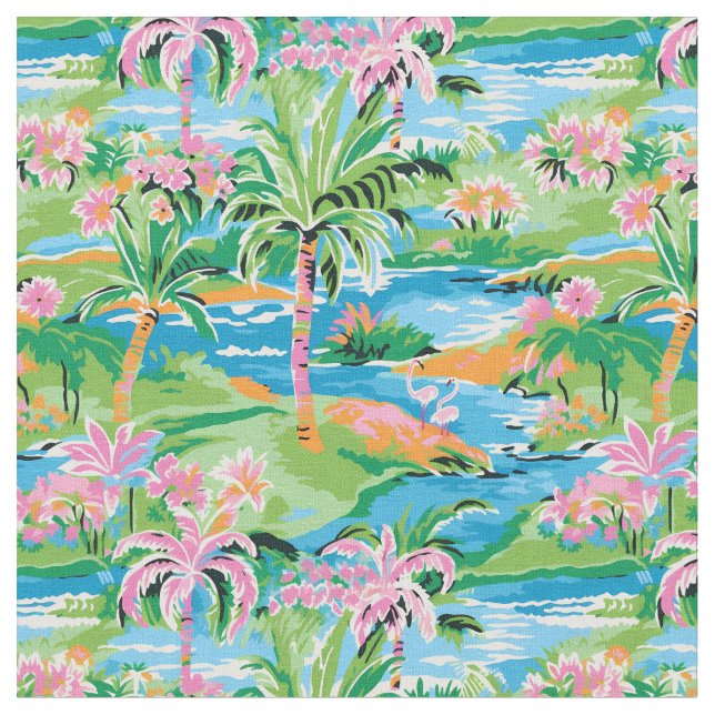 Island Paradise Fabric (Close Up)