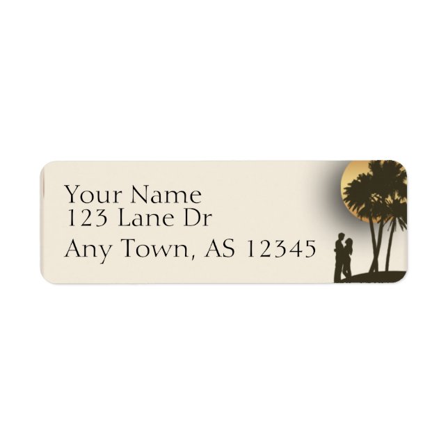 Island Paradise Return Address Label (Front)