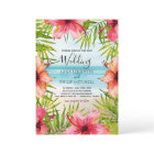 Island Paradise Tropical Palm & Hibiscus Wedding