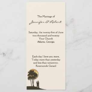 Island Paradise Wedding Program