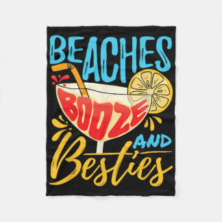 Island Party Beach Bachelorette - Beaches Booze An Fleece Blanket