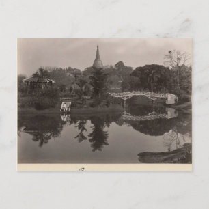 Island pavilion in the Cantanement Garden Postcard