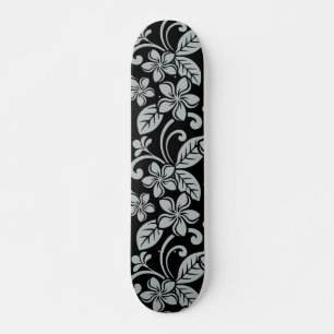 ISLAND PLUMERIA (BLACK/GRAY) Skateboard