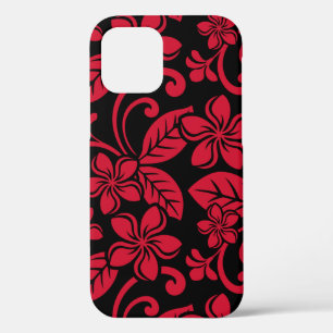 ISLAND PLUMERIA (BLACK/RED) iPhone 12 CASE