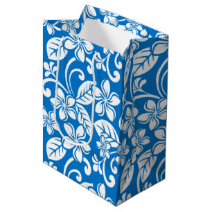 ISLAND PLUMERIA (BLUE SKY) MEDIUM GIFT BAG