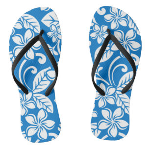 ISLAND PLUMERIA (BLUE SKY) THONGS
