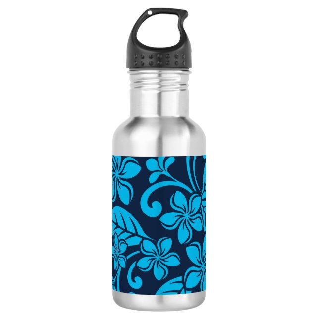ISLAND PLUMERIA (Blue x 2) 532 Ml Water Bottle (Front)