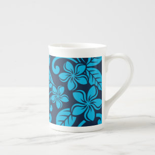 ISLAND PLUMERIA (BLUE x 2) BONE CHINA MUG