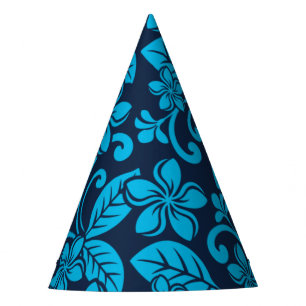ISLAND PLUMERIA (BLUE x 2) Party Hat