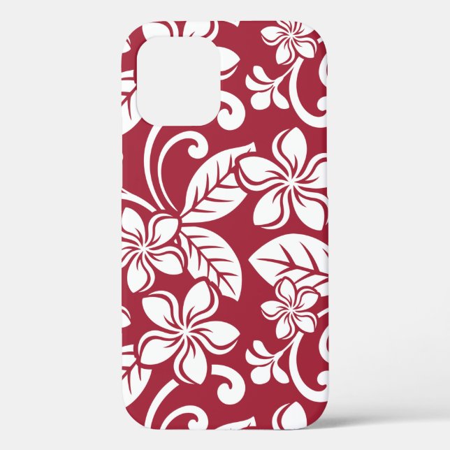 ISLAND PLUMERIA (CARDINAL RED) Case-Mate iPhone CASE (Back)