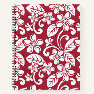 ISLAND PLUMERIA (CARDINAL RED) NOTEBOOK
