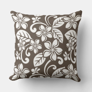 ISLAND PLUMERIA (COFFEE BROWN) CUSHION