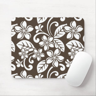 ISLAND PLUMERIA (COFFEE BROWN) MOUSE PAD
