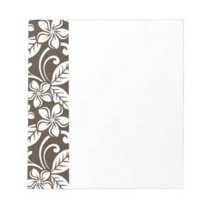 ISLAND PLUMERIA (COFFEE BROWN) NOTEPAD