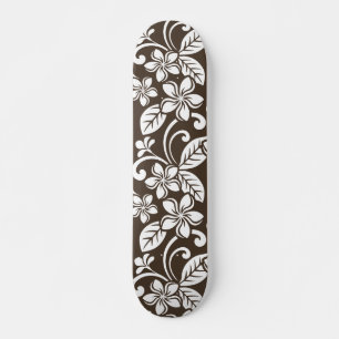 ISLAND PLUMERIA (COFFEE BROWN) SKATEBOARD