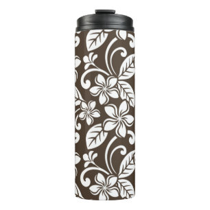 ISLAND PLUMERIA (COFFEE BROWN) THERMAL TUMBLER