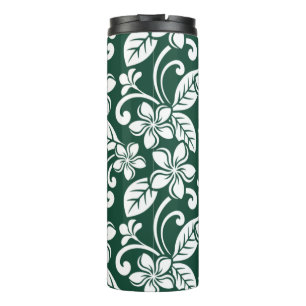 ISLAND PLUMERIA (FOREST GREEN) THERMAL TUMBLER